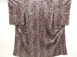 大正ロマン　葉模様着物